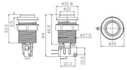 (20) Buttons With Microswitches